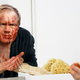 Illustration for article titled Exhausted Bill Belichick Attempts To Wake Up By Splashing Some Blood On His Face